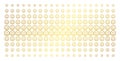 Glad Smiley Gold Halftone Grid