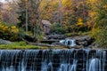 The Glade Creek Grist Mill Above Glade Falls Royalty Free Stock Photo