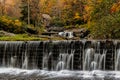 The Glade Creek Grist Mill Above Glade Falls Royalty Free Stock Photo