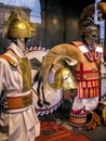 Gladiator Artifacts at the Colosseum in Rome, Italy