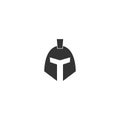 Gladiator head icon logo design concept vector illustration