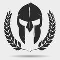 Gladiator helmet with laurel wreath Royalty Free Stock Photo