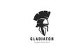 Gladiator Helmet Logo Design Template