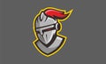 Gladiator helmet logo sport spartan