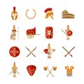 Gladiator Icons Set