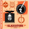 Gladiator Logos Templates Design