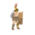 Gladiator murmillo, illustration. Royalty Free Stock Photo