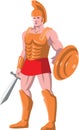 Gladiator roman centurion warrior standing