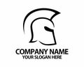 Gladiator roman helmet logo