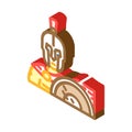 gladiator sparta warrior isometric icon vector illustration Royalty Free Stock Photo