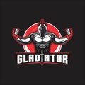 GLADIATOR OR SPARTAN WARIOR VECTOR Royalty Free Stock Photo