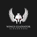 Gladiator Wigs template logo design