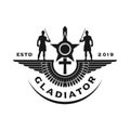 Gladiator wing logo design