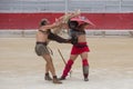 Gladiators in Arles Camargue en France Royalty Free Stock Photo