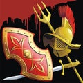 Gladiators armament Royalty Free Stock Photo