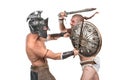 Gladiators fighting Royalty Free Stock Photo