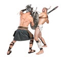 Gladiators fighting Royalty Free Stock Photo