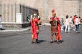 Gladiators - Rome Castel Sant Angelo Royalty Free Stock Photo