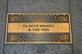 Gladys Knight and the Pips Plaque Royalty Free Stock Photo