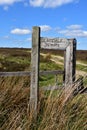 Glaisdale Wooden Signpost Marking Coast to Coast Trail Royalty Free Stock Photo