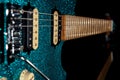 Glam rock guitar. Stunning electric guitar with beautiful glitter finish.