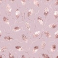 Glam seamless pattern. Pink marble with effect sparkle foil rose gold. Beauty background. Glitter print. Backdrop roses golden. El