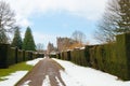 Glamis Castle in winter Royalty Free Stock Photo