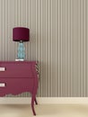 Glamor dresser with lamp