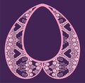 Glamor rich necklace female with pink precious stones, fashion print t-shirt shine from brilliant stones