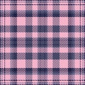 Glamor texture plaid pattern, eps seamless background vector. Choose tartan check fabric textile in light and blue colors Royalty Free Stock Photo