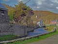 Glamorgan CANAL Scenery/buildings along route. Royalty Free Stock Photo