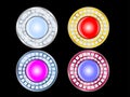 Glamorous buttons with diamonds