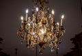 Glamorous chandeliers from majestic old french like architecture palace in Argentina, now the Museum of Decorative Art