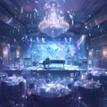 Glamorous Diamond Disco Dance Hall Royalty Free Stock Photo
