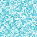 Glamorous large blue, white camouflage pattern