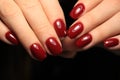 glamorous manicure nails Royalty Free Stock Photo