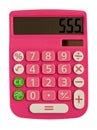 Glamorous pink calculator