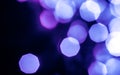 Glamorous purple shiny glitter on black abstract background, Christmas, New Years and Valentines Day backdrop, bokeh overlay for