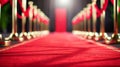Glamorous Red Carpet Event at Night. Generative ai Royalty Free Stock Photo