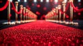 Glamorous Red Carpet Event at Night. Generative ai Royalty Free Stock Photo