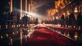 Glamorous Red Carpet Leading to Marrakech Film Festival Venue