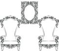 Glamorous Rich Baroque Rococo Furniture set