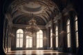 glamorous rococo baroque ballroom generated by AI Royalty Free Stock Photo