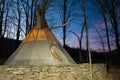 Glamour Camping Teepee Royalty Free Stock Photo