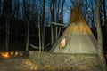 Glamour Camping Teepee Royalty Free Stock Photo