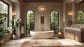 Glamour Chic Bathroom Ambiance