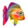 Glamour color fish Royalty Free Stock Photo
