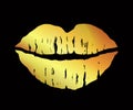 Glamour Gold Lipstick Kiss