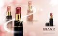 Glamour lipstick ads Royalty Free Stock Photo