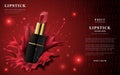 Glamour lipstick ads Royalty Free Stock Photo